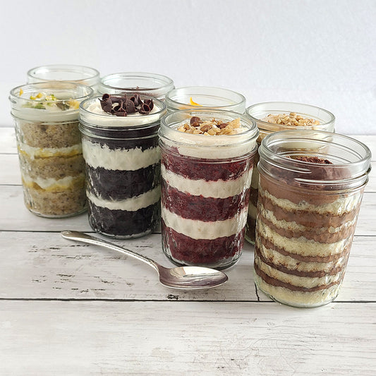 Tre Sorelle cake-in-a-jar eight jars