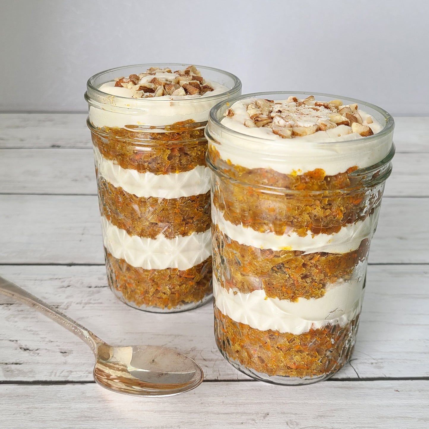 Carrot cake-in-a-jar - Tre Sorelle