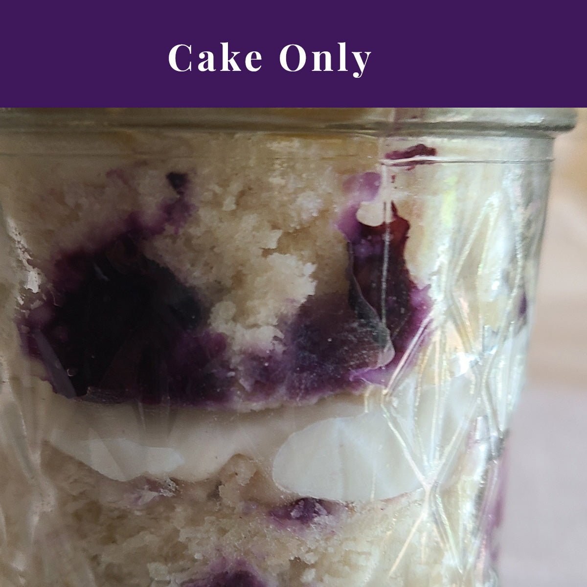 Lemon Blueberry cake-in-a-jar - Tre Sorelle